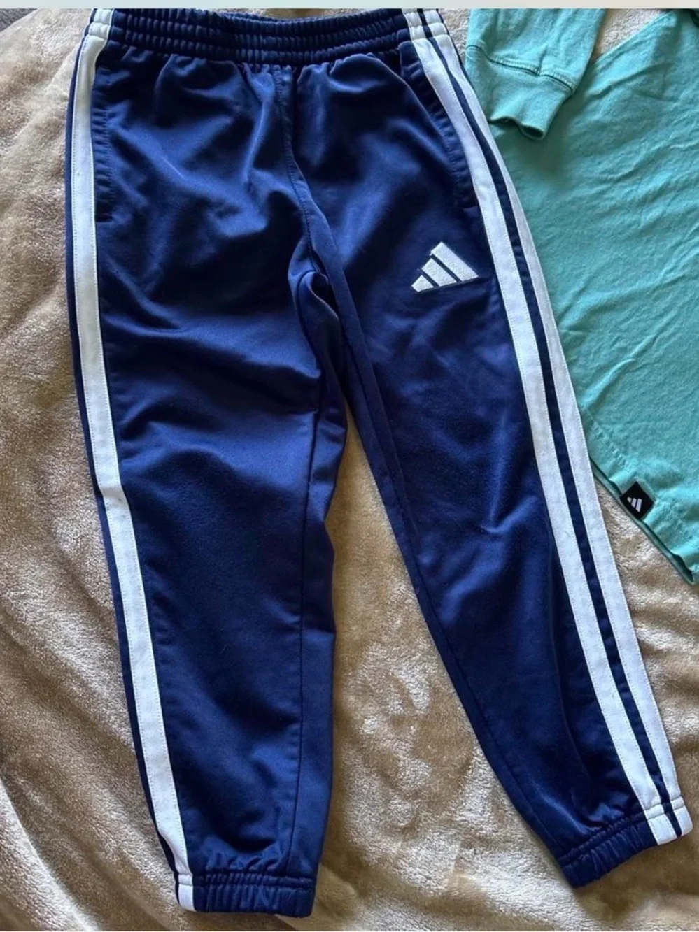 adidas Originals Youth Teal Hoodie & Navy Joggers Set